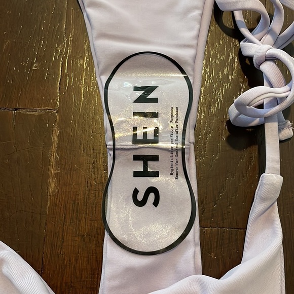 Women's SHEIN Triangle Tie Swimsuit Cheeky Bikini Bottoms Large - Picture 6 of 9